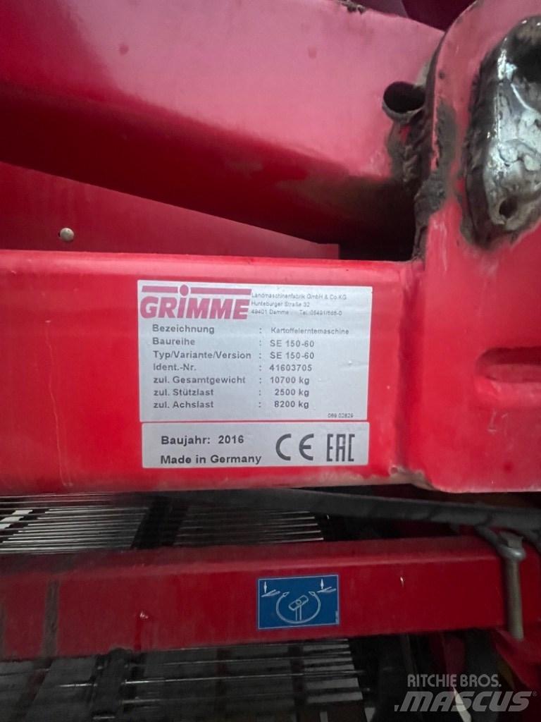 Grimme SE 150-60 Patates hasat makinalari