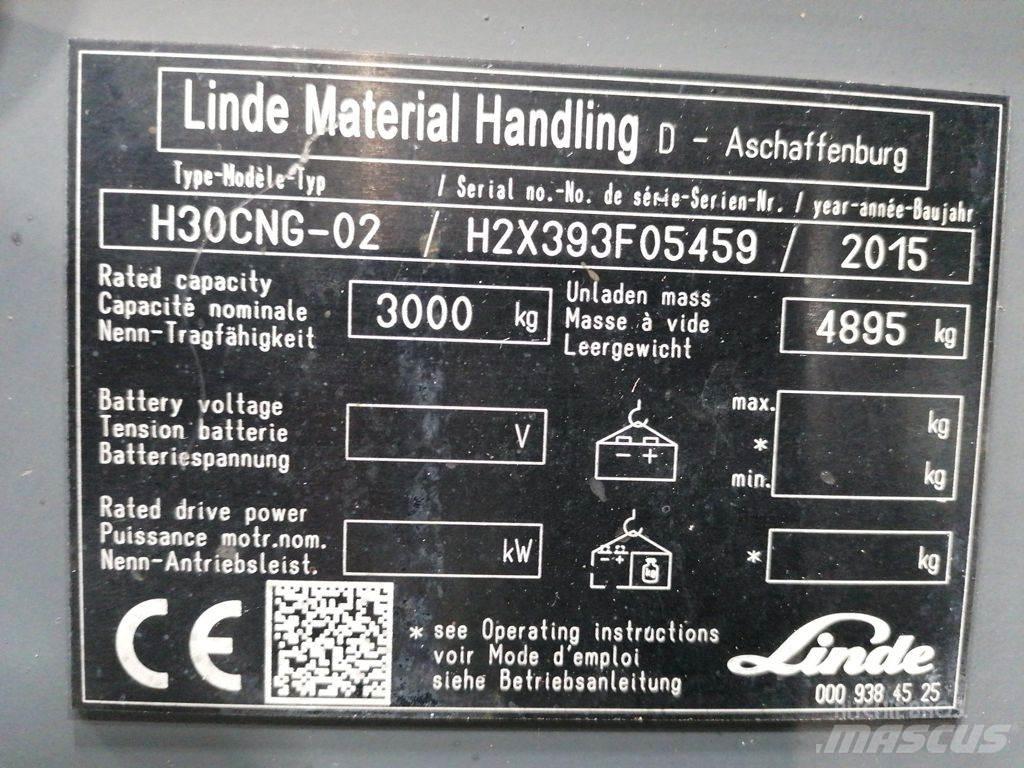 Linde H30T-02 LPG'li forkliftler