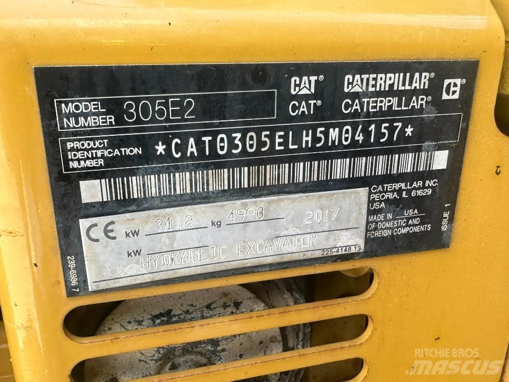 CAT 305 E CR Mini ekskavatörler, 7 tona dek