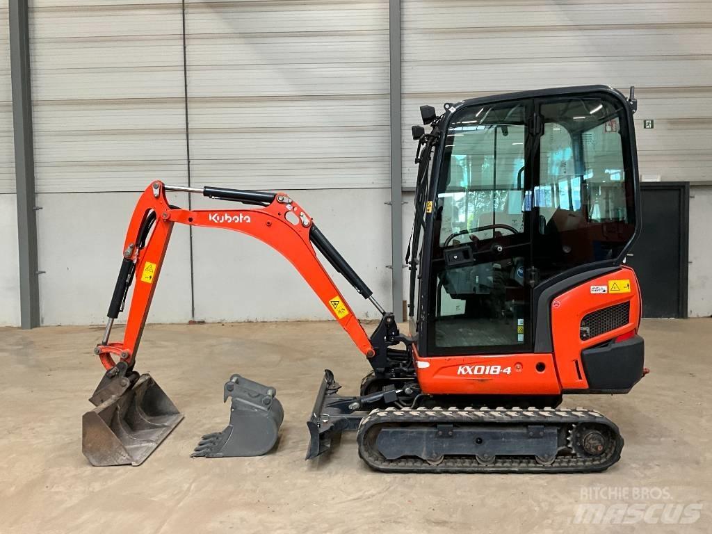 Kubota KX 018-4 Mini ekskavatörler, 7 tona dek