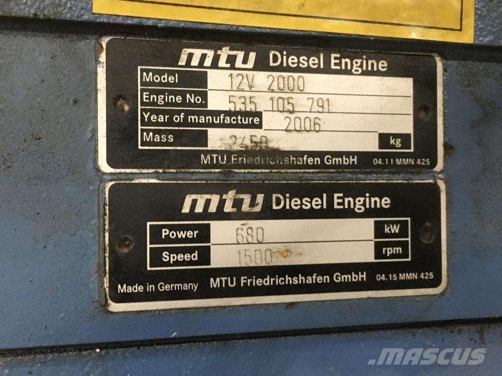 MTU 12V2000 USED Motorlar