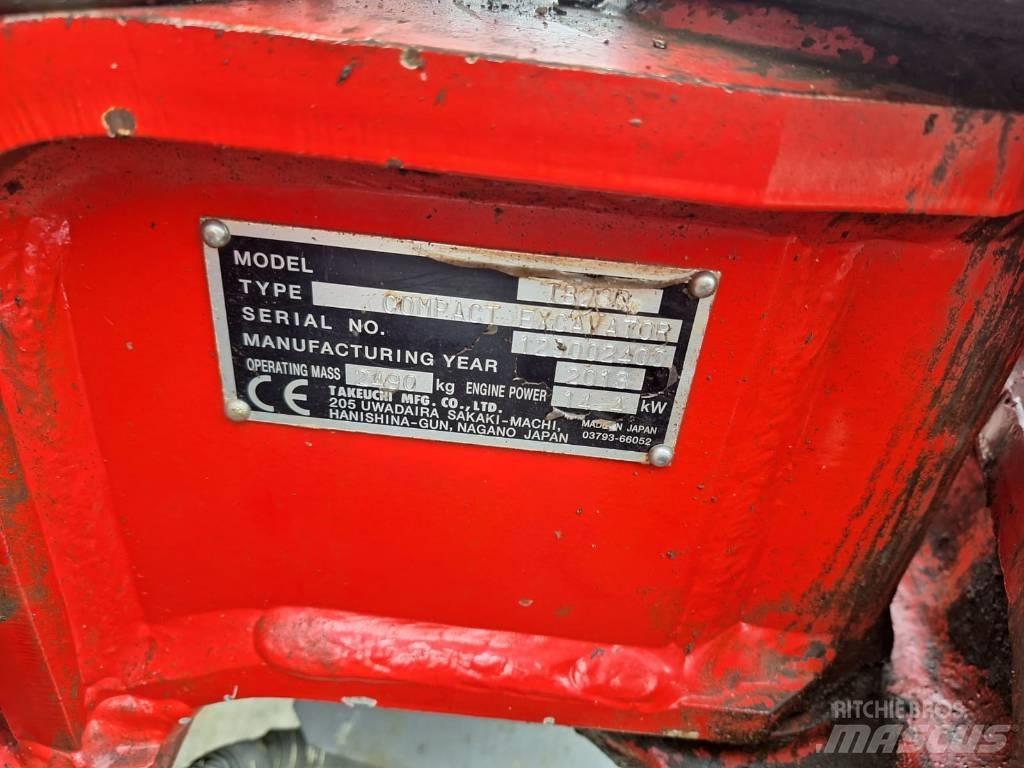 Takeuchi TB23R Mini ekskavatörler, 7 tona dek