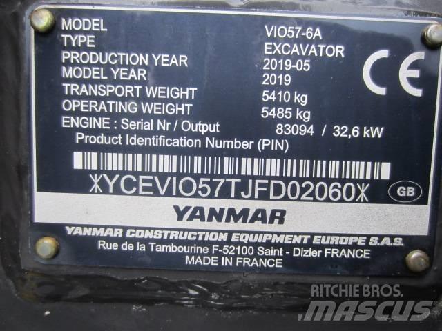 Yanmar Vio 57 Mini ekskavatörler, 7 tona dek
