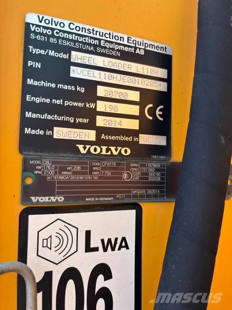 Volvo L 110 H Tekerlekli yükleyiciler
