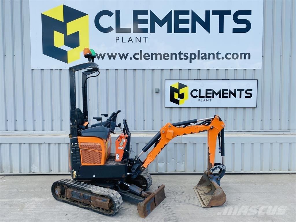 Doosan DX10Z Mini ekskavatörler, 7 tona dek