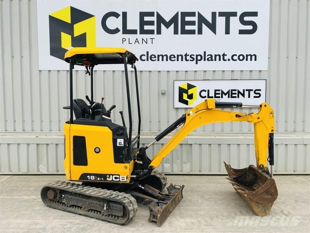 JCB 18Z-1 Mini ekskavatörler, 7 tona dek