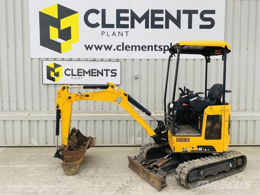 JCB 18Z-1 Mini ekskavatörler, 7 tona dek