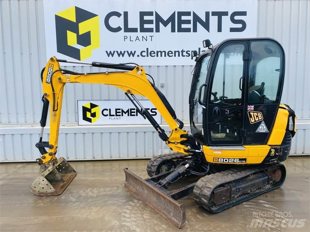 JCB 8026CTS Mini ekskavatörler, 7 tona dek