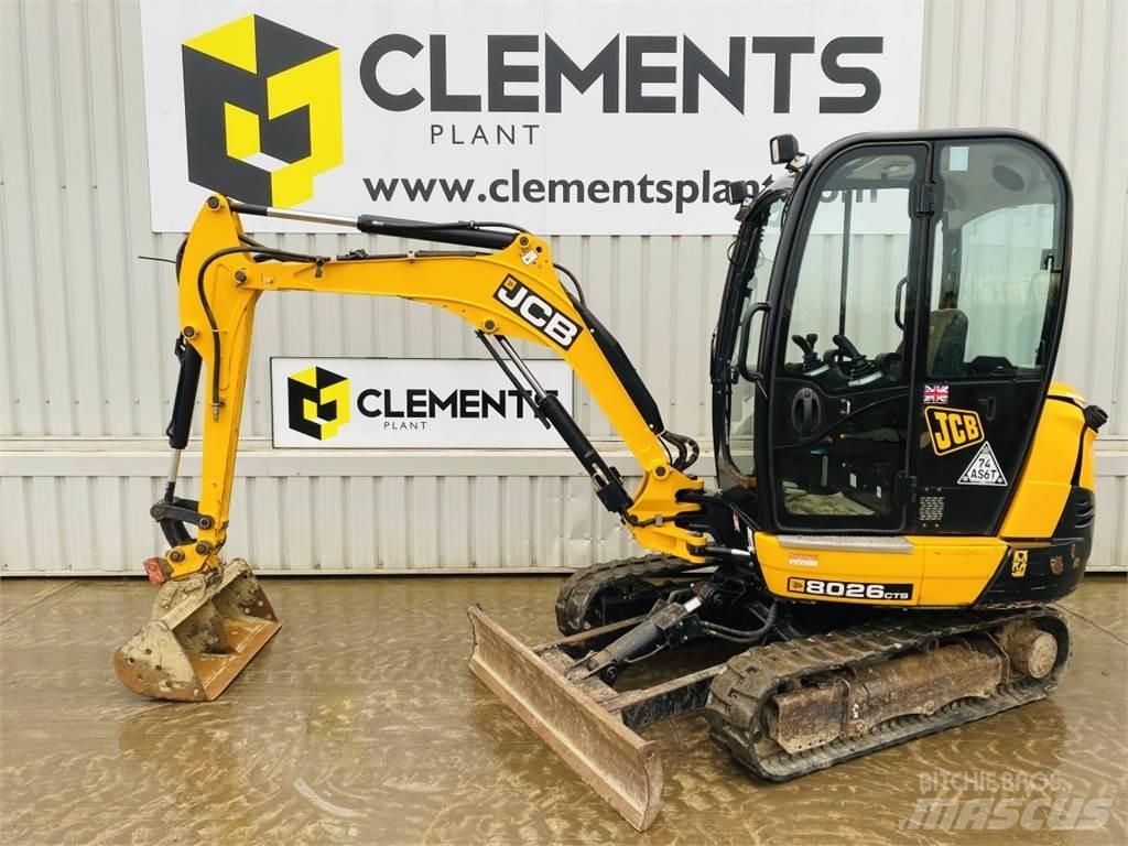 JCB 8026CTS Mini ekskavatörler, 7 tona dek