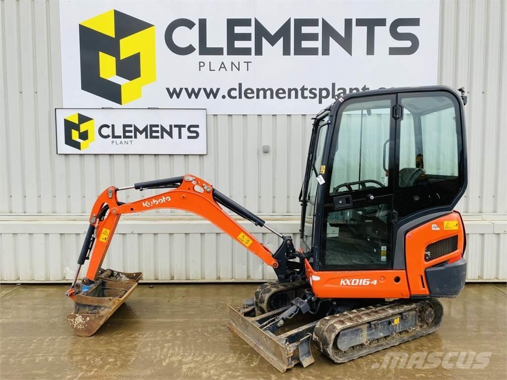 Kubota KX016-4 Mini ekskavatörler, 7 tona dek