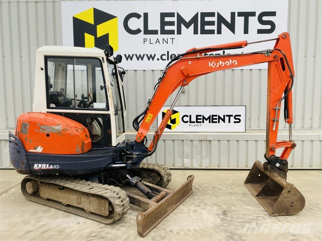 Kubota KX91-3a2 Mini ekskavatörler, 7 tona dek