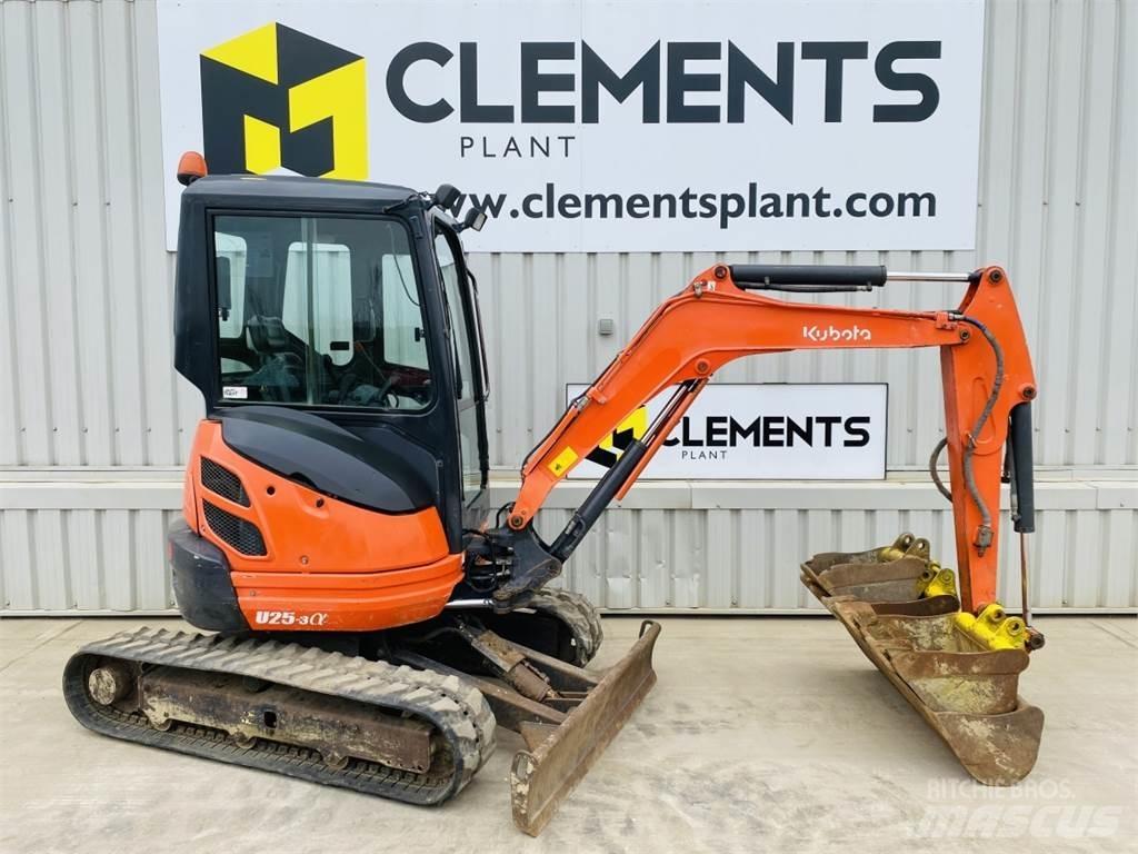 Kubota U25-3EU Mini ekskavatörler, 7 tona dek