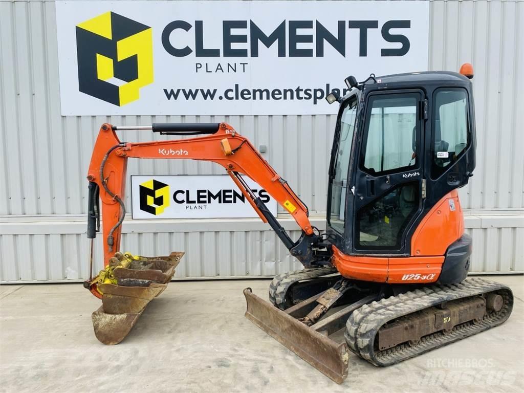 Kubota U25-3EU Mini ekskavatörler, 7 tona dek