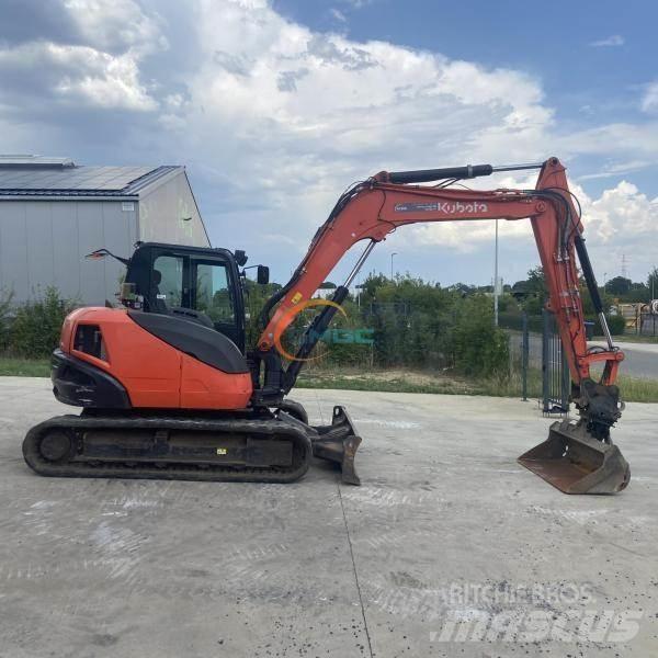 Kubota KX080-4 Lastik tekerli ekskavatörler