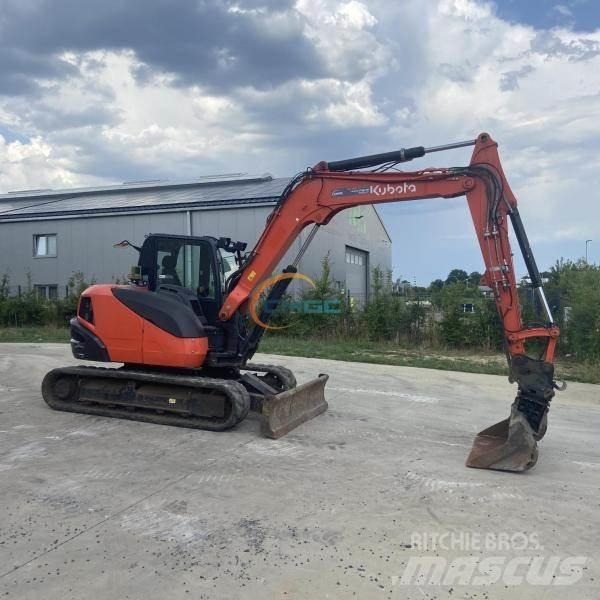 Kubota KX080-4 Lastik tekerli ekskavatörler