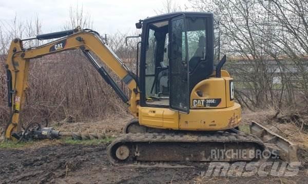 CAT 305 E2 Mini ekskavatörler, 7 tona dek