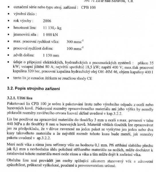  _JINÉ (CZ) ŽĎAS - CPB 100 Kırıcılar