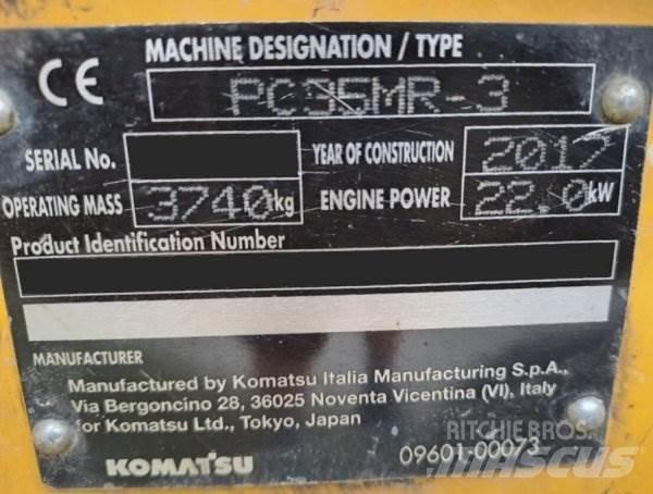 Komatsu PC 35 MR-3 Mini ekskavatörler, 7 tona dek