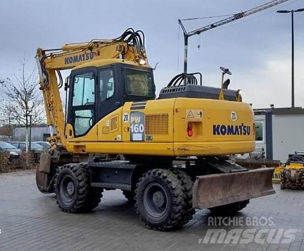 Komatsu PW 160-7E0 Lastik tekerli ekskavatörler