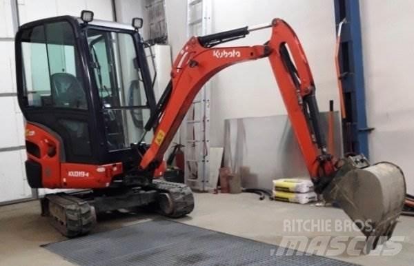 Kubota KX 019-4 Mini ekskavatörler, 7 tona dek