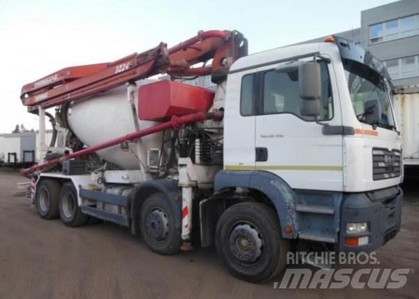 MAN TGA 35.410 +Sermac Beton pompaları