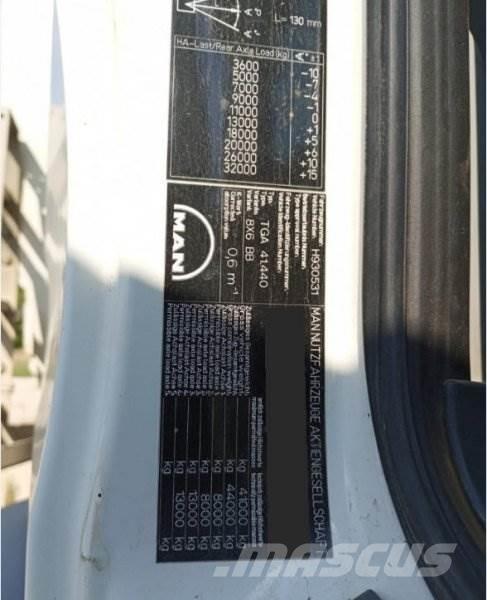 MAN TGA 41.440 Damperli kamyonlar