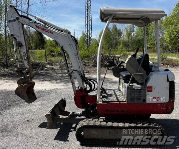 Takeuchi TB 016 Mini ekskavatörler, 7 tona dek