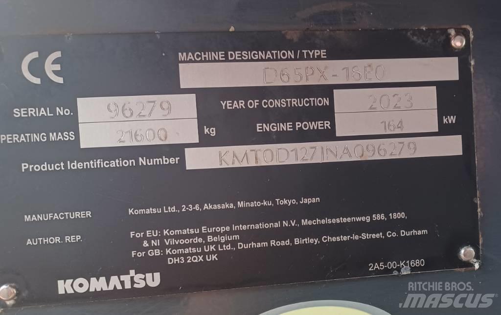 Komatsu D65PX-18 Paletli dozerler