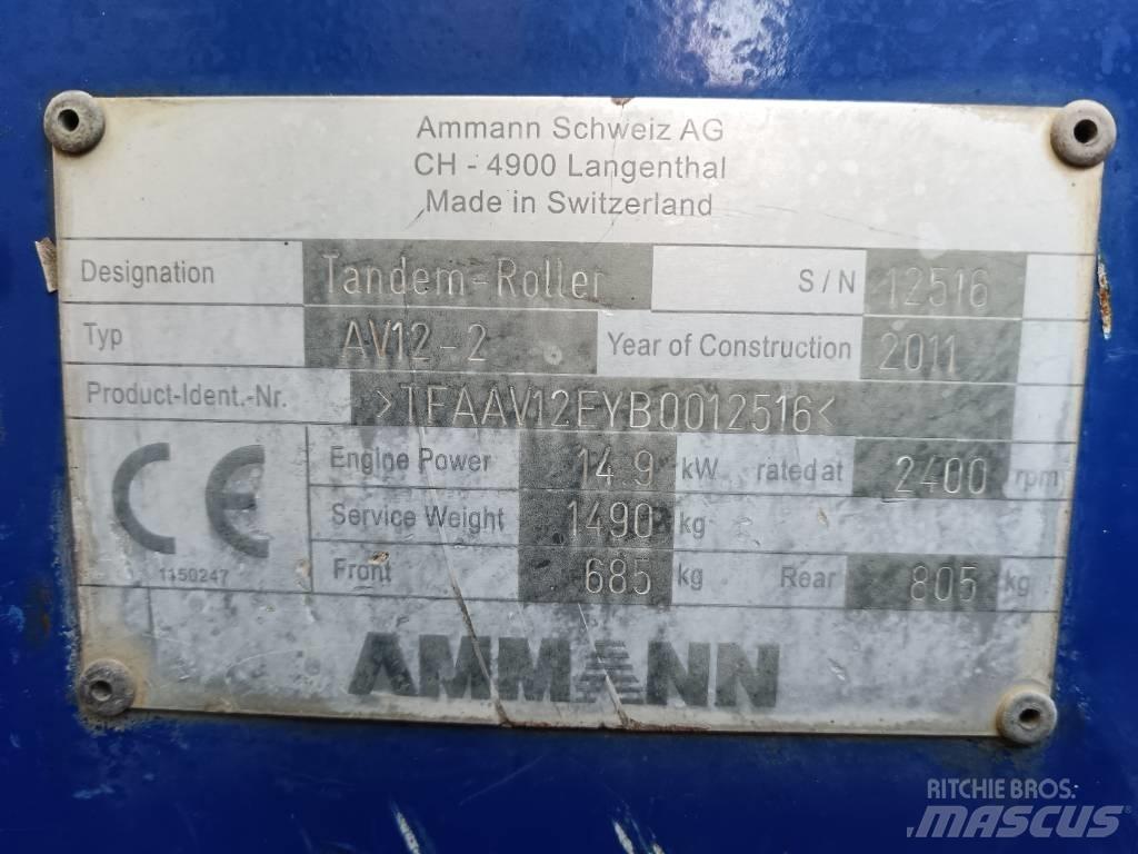 Ammann AV 12-2 Çift tamburlu silindirler