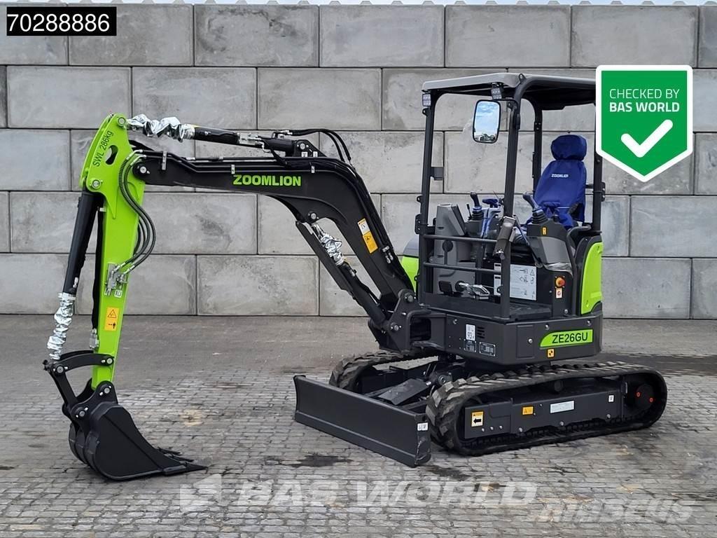 Zoomlion ZE26 GU Mini ekskavatörler, 7 tona dek