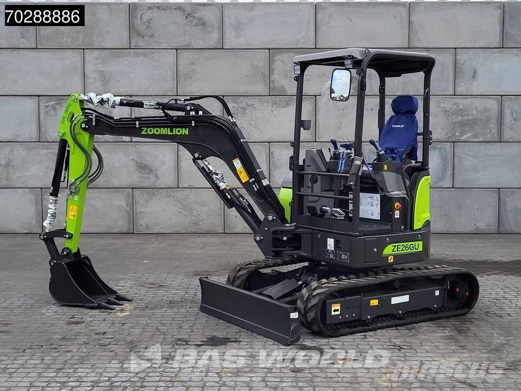 Zoomlion ZE26 GU Mini ekskavatörler, 7 tona dek