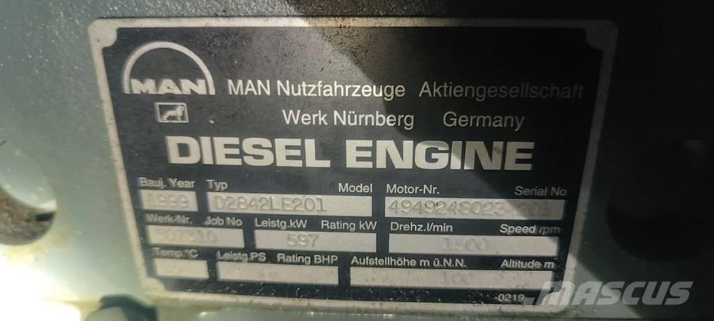 MAN D 2842 LE 201 Dizel Jeneratörler