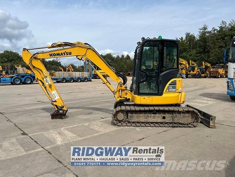 Komatsu PC 55 MR-5 Mini ekskavatörler, 7 tona dek