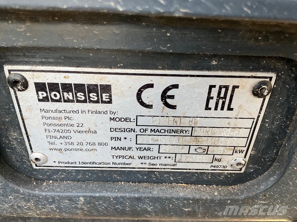 Ponsse WISENT 8W Tomruk yükleyici traktörler