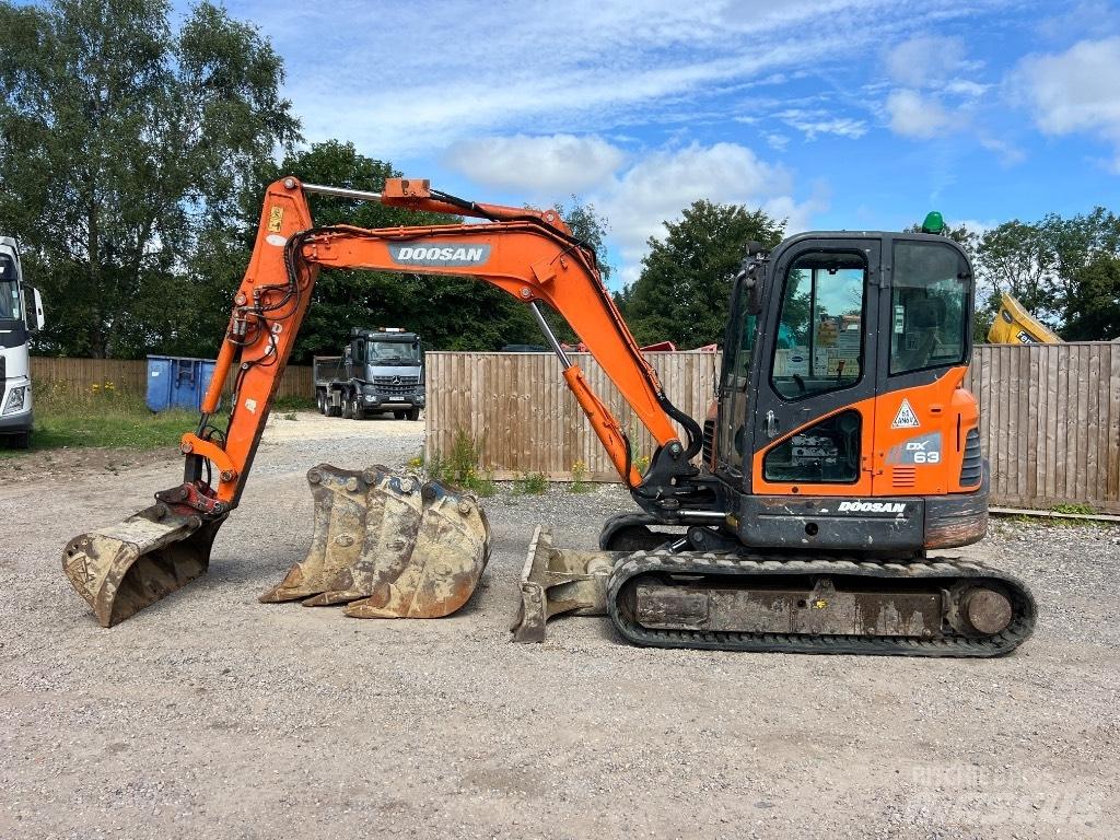 Doosan DX 63-3 Mini ekskavatörler, 7 tona dek