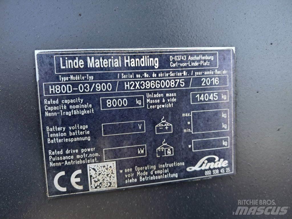 Linde H80D-03/900 Dizel forkliftler
