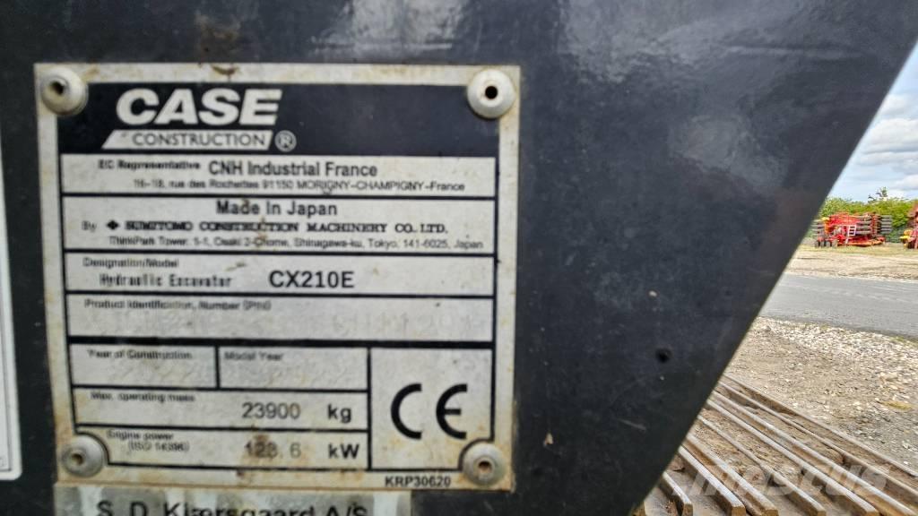 CASE CX 210 E Paletli ekskavatörler