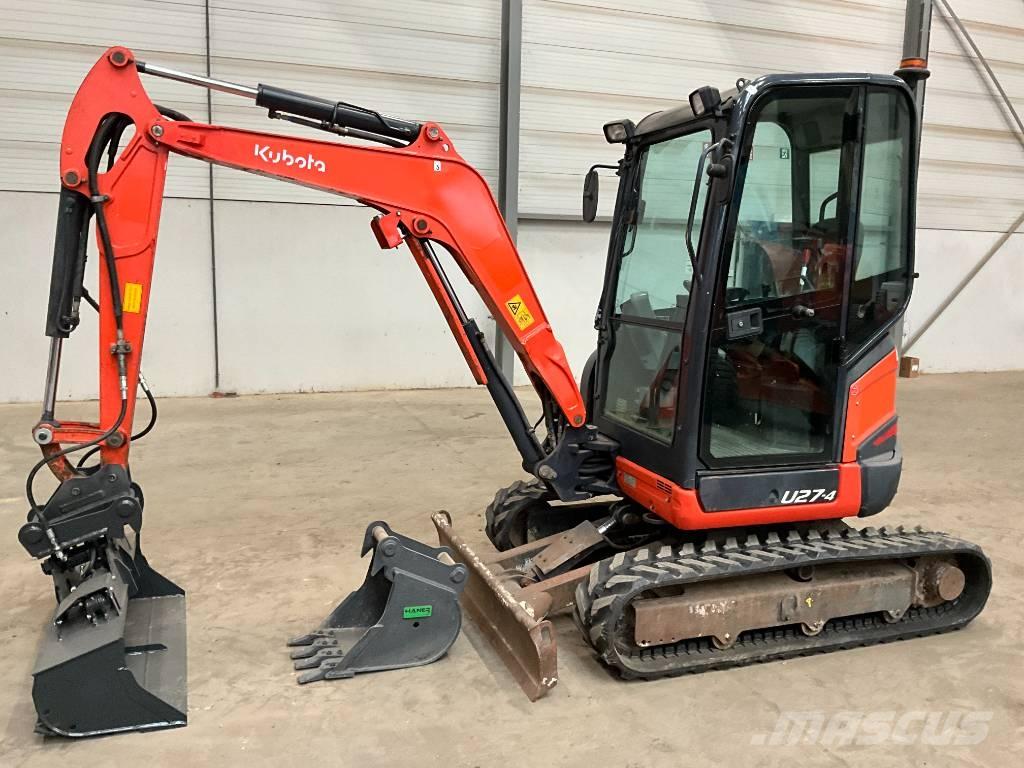 Kubota U 27-4 Mini ekskavatörler, 7 tona dek