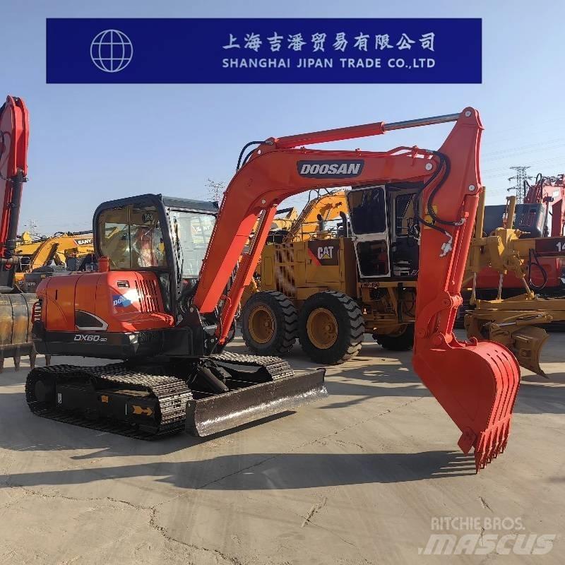 Doosan DX 60 Mini ekskavatörler, 7 tona dek