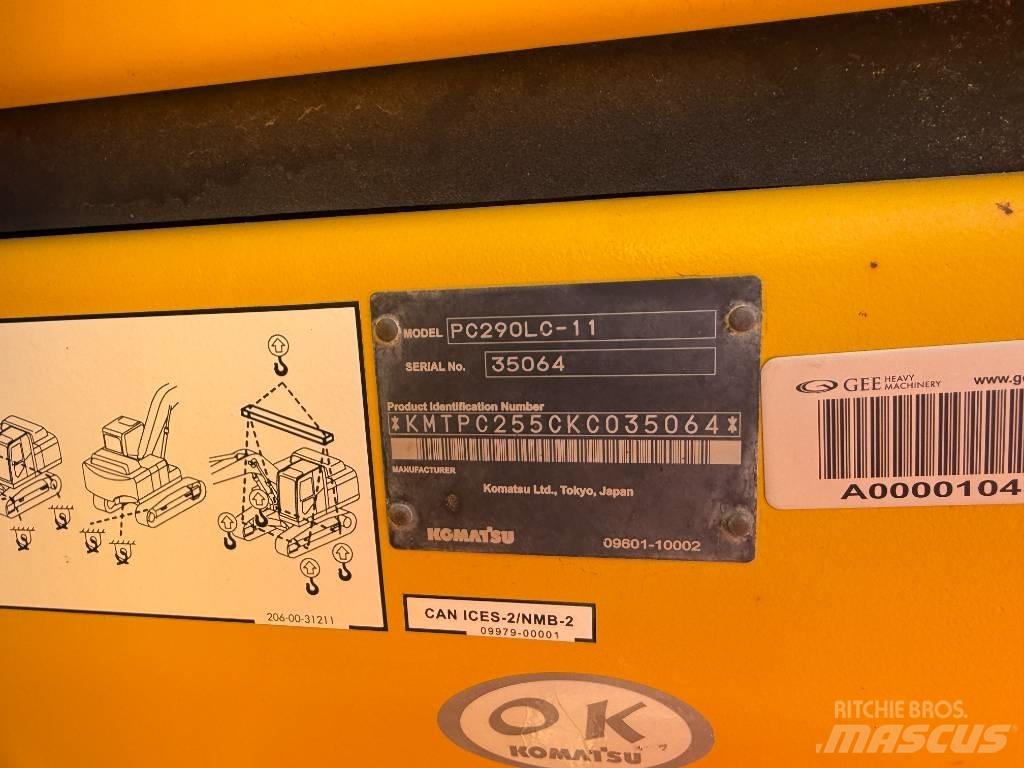 Komatsu PC290LC-11 Paletli ekskavatörler