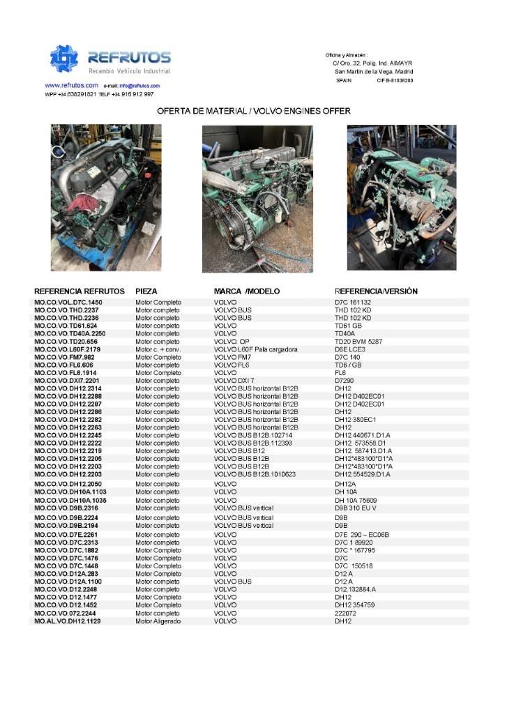 Volvo D9 B Motorlar