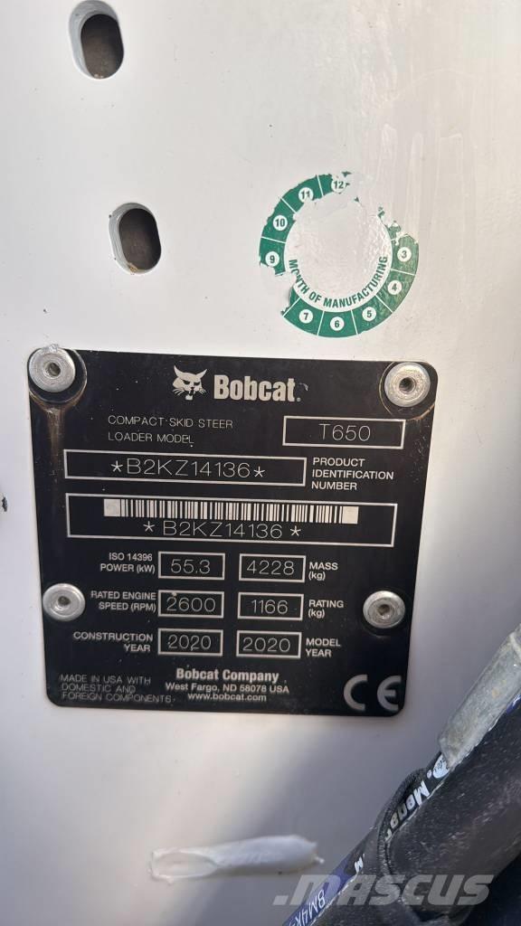 Bobcat T 650 Paletli yükleyiciler