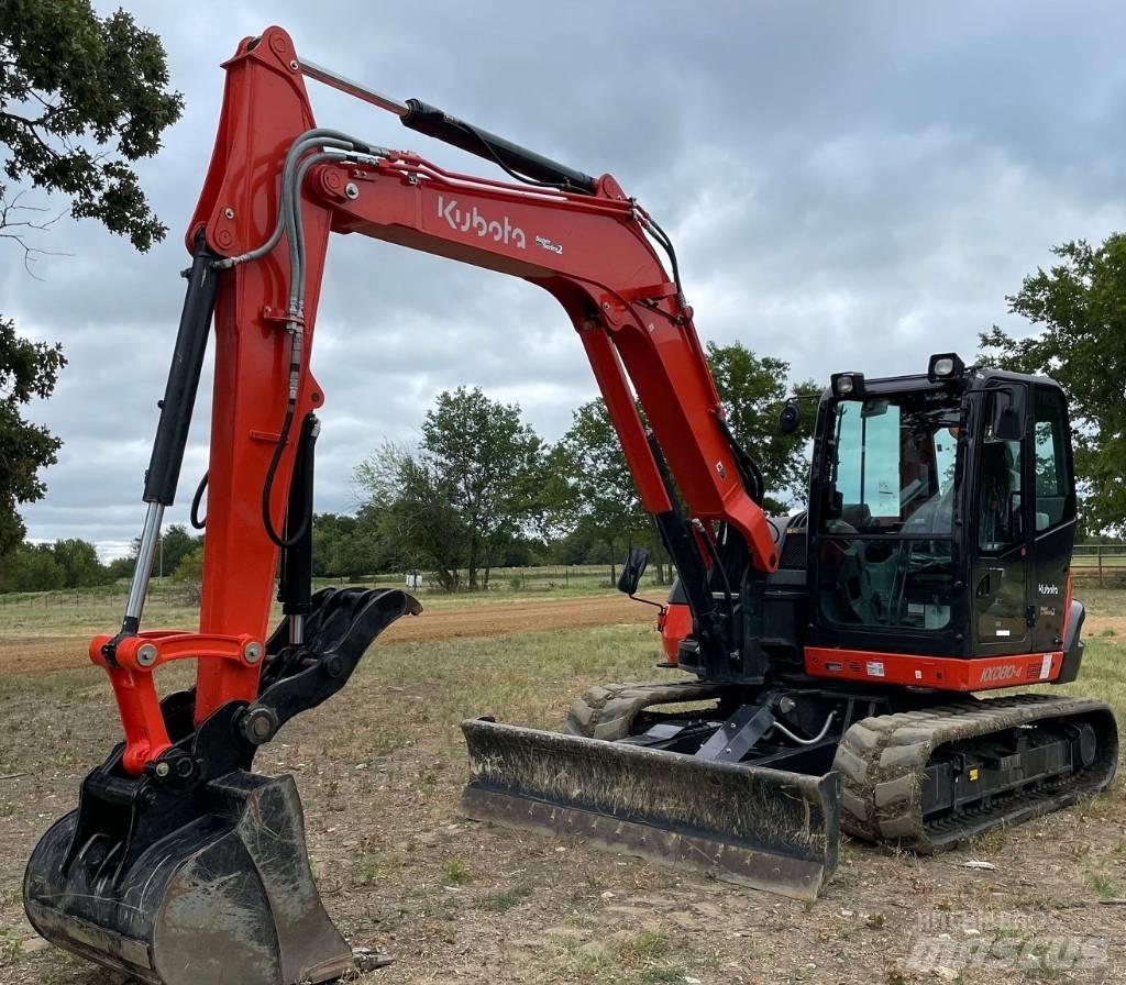 Kubota KX080-4S2 Paletli ekskavatörler