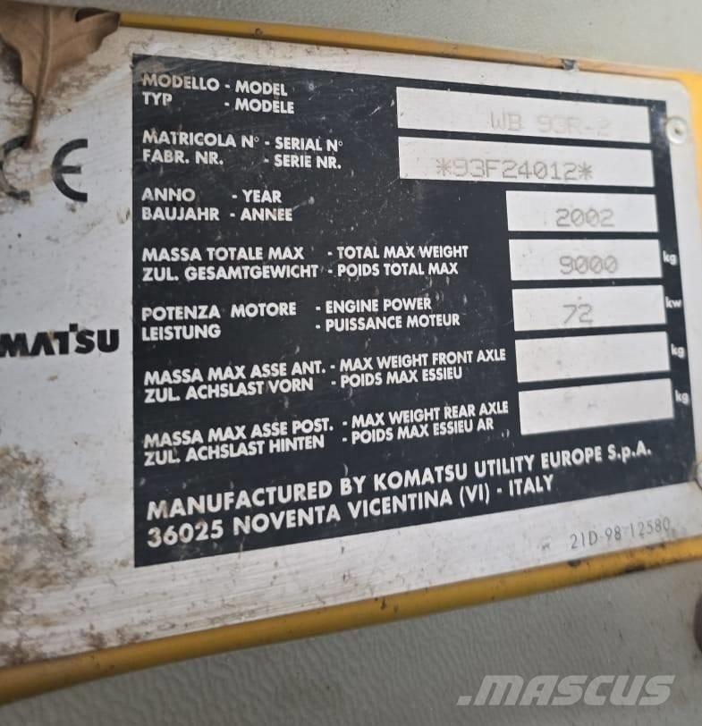 Komatsu WB 93 R-2 Kazıcı yükleyiciler - beko loder