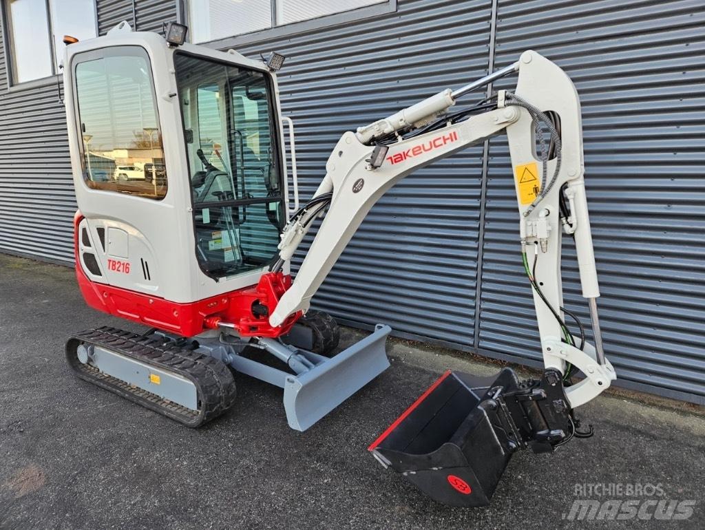 Takeuchi TB 216 Mini ekskavatörler, 7 tona dek