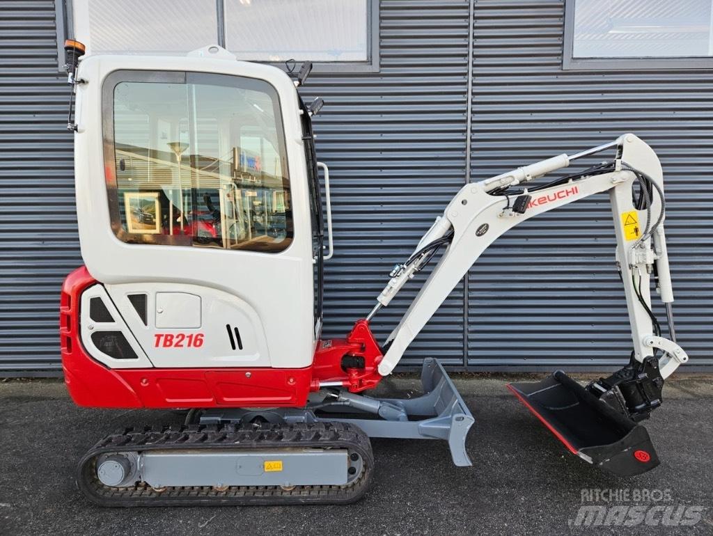 Takeuchi TB 216 Mini ekskavatörler, 7 tona dek