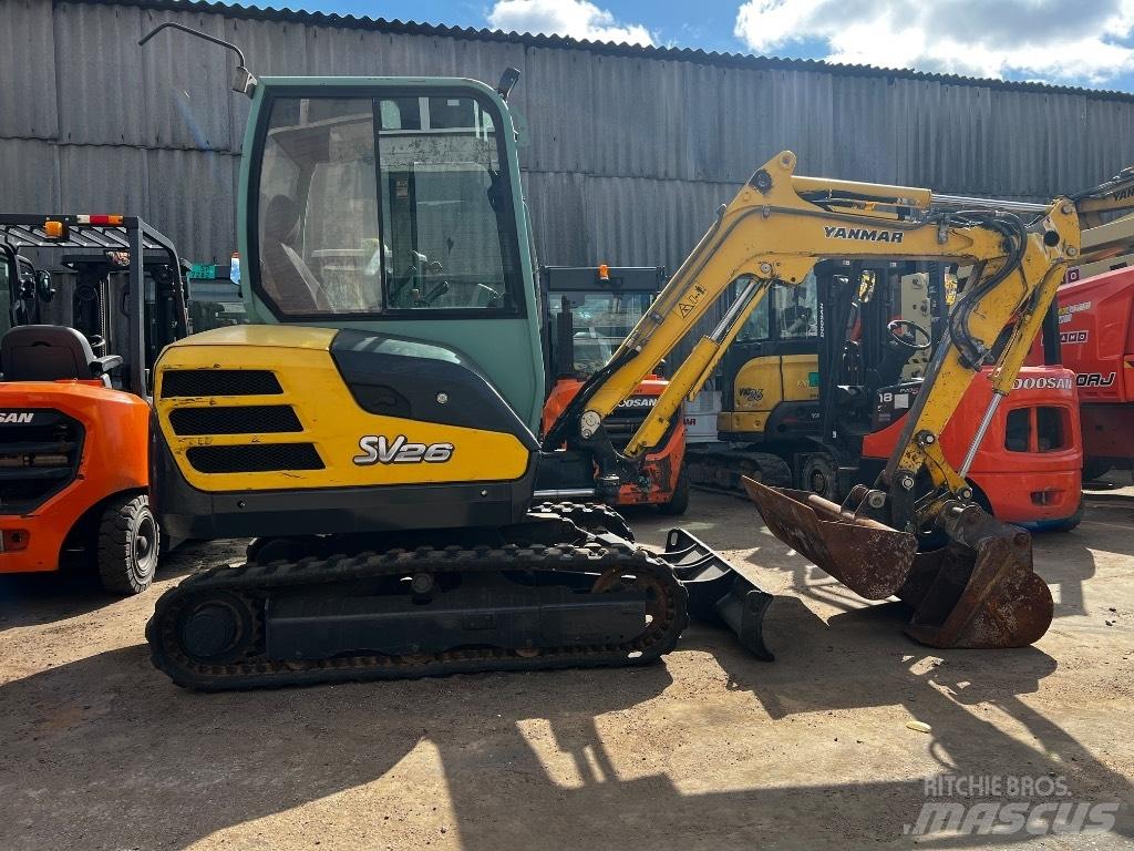 Yanmar SV26 Mini ekskavatörler, 7 tona dek
