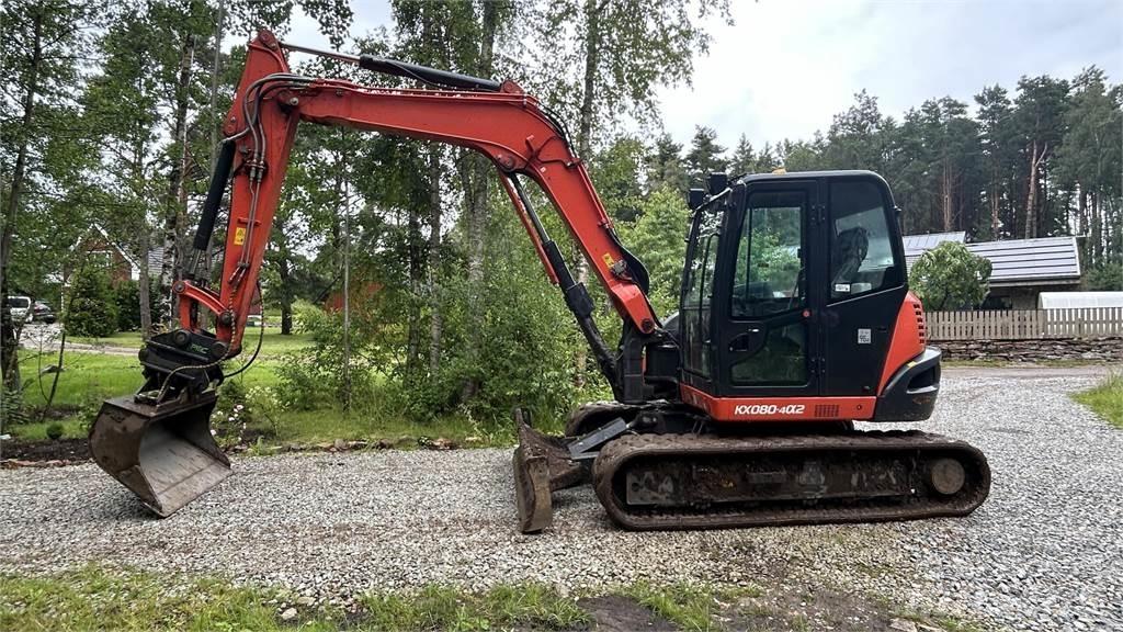 Kubota KX080 – 4a2 Mini ekskavatörler, 7 tona dek