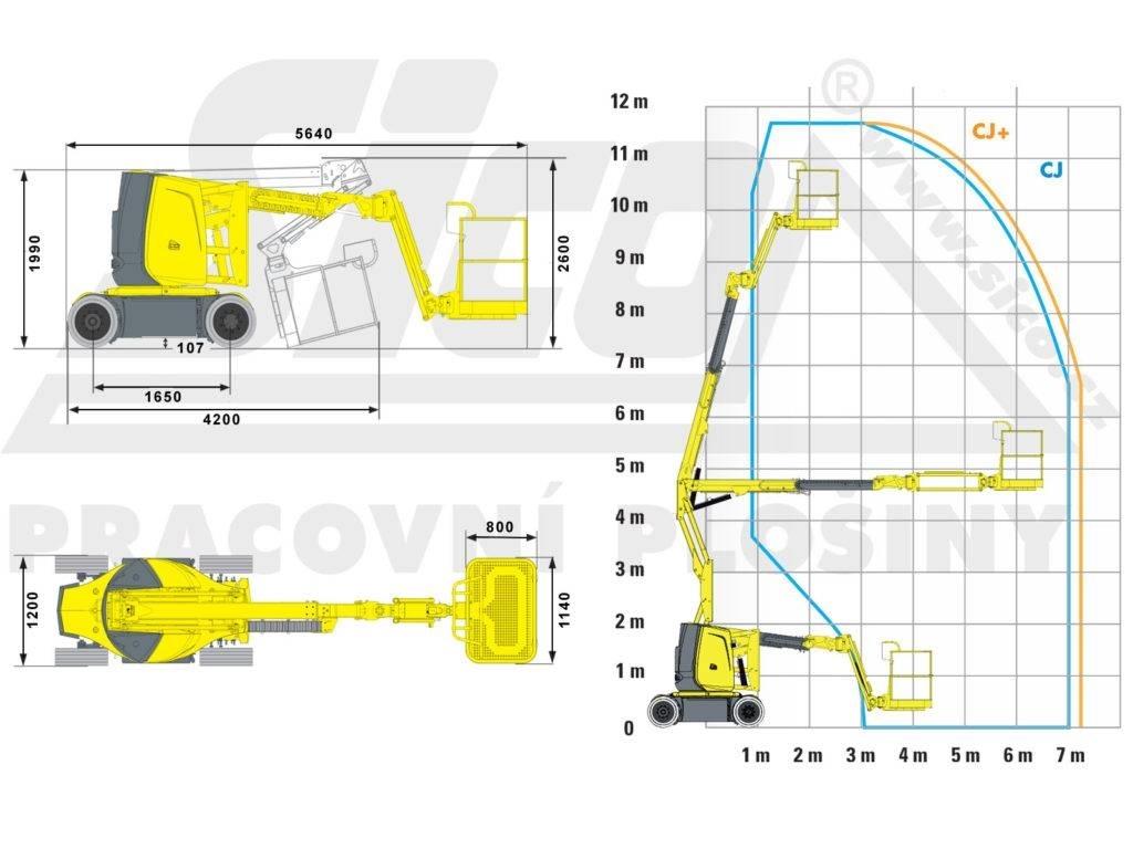 Haulotte HA 12 CJ+ Körüklü personel platformları