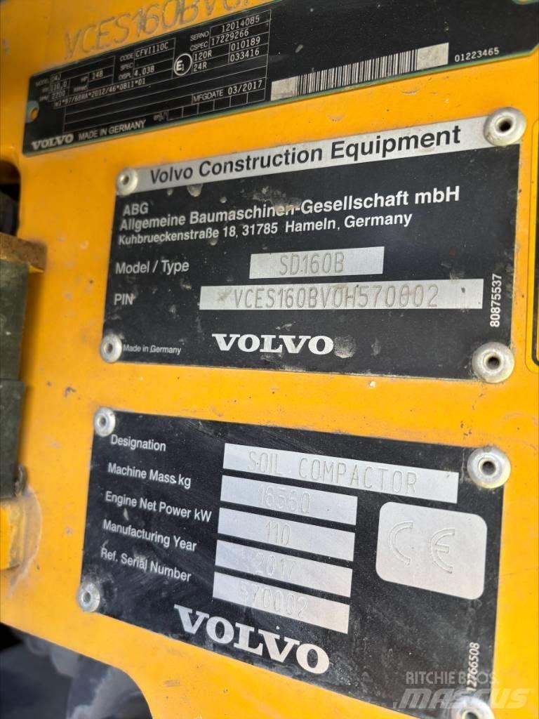 Volvo SD 160 B Tek tamburlu silindirler